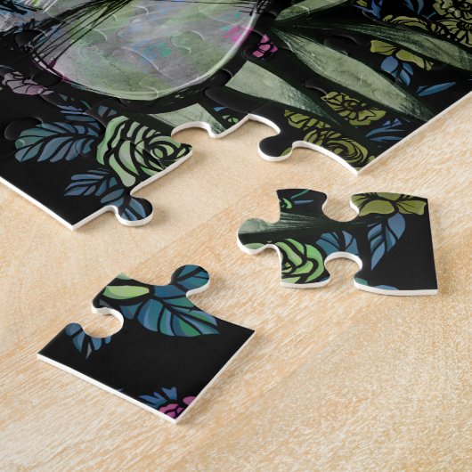 Puzzle Fleur Chat blanc Fleurs de catjours (Côté)