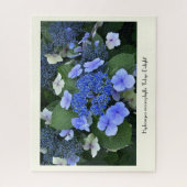 Puzzle Fleur Collable Blue Hydrangea (Vertical)