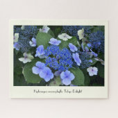 Puzzle Fleur Collable Blue Hydrangea (Horizontal)