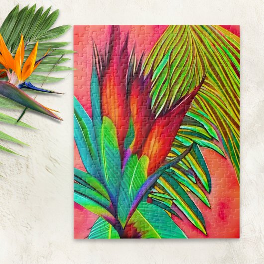 Puzzle Fleur colorée de l'oiseau de paradis