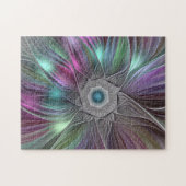 Puzzle Fleur colorée Puissance Abstraite Art Fractal mode (Horizontal)