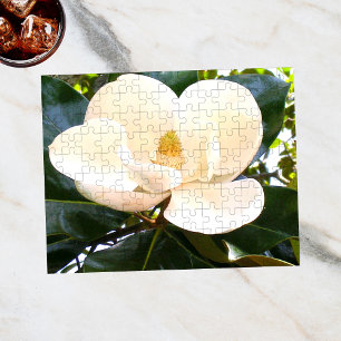 Puzzle Fleur d'arbre botanique en fleurs de Magnolia