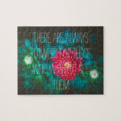 Puzzle Fleur de aster rouge (Horizontal)