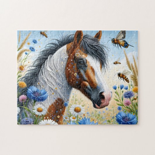 Puzzle Fleur de Cheval Blanc (Horizontal)