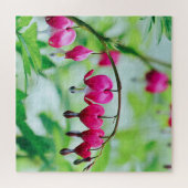 Puzzle Fleur de coeur rose (Horizontal)