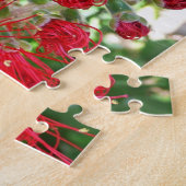 Puzzle Fleur de fond Rouge Tropical Floral (Côté)