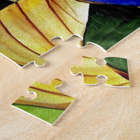 Puzzle Fleur de Fritillaire originale aquarelle (Côté)