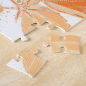 Puzzle Fleur de ketmie - peinture 2 d'aquarelle (Côté)