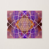 Puzzle Fleur de la vie dans Lotus - texture peinte (Horizontal)