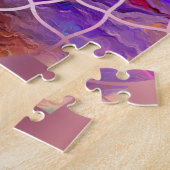 Puzzle Fleur de la vie dans Lotus - texture peinte (Côté)