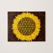 Puzzle Fleur de la vie - tournesol #2 (Horizontal)
