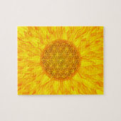 Puzzle Fleur de la vie - tournesol #3 (Horizontal)