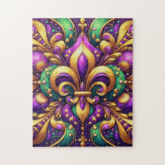 Puzzle fleur de lis (Vertical)