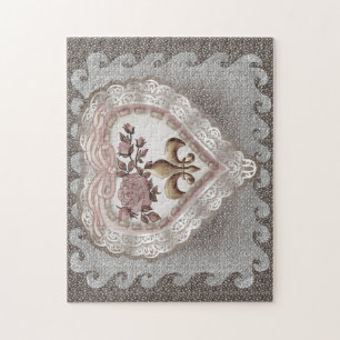Puzzle Fleur De Lis Coeur