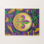 Puzzle Fleur de lis Mardi Gras (Horizontal)