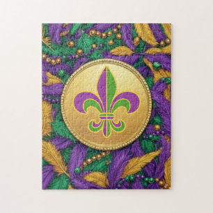 Puzzle Fleur de lis Mardi Gras