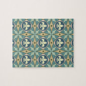 Puzzle Fleur de Lis Motif (Horizontal)