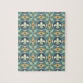 Puzzle Fleur de Lis Motif (Vertical)