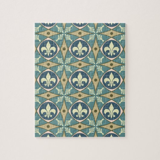 Puzzle Fleur de Lis Motif (Vertical)