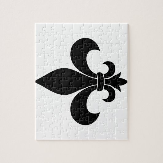Puzzle Fleur de lis motif (Vertical)