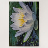 Puzzle Fleur de Lotus blanc brillant (Vertical)