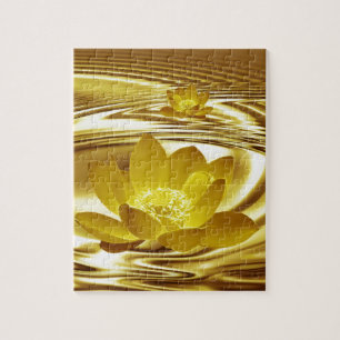 Puzzle Fleur de lotus d'or