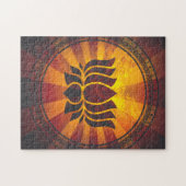 Puzzle Fleur de Lotus vintage (Horizontal)