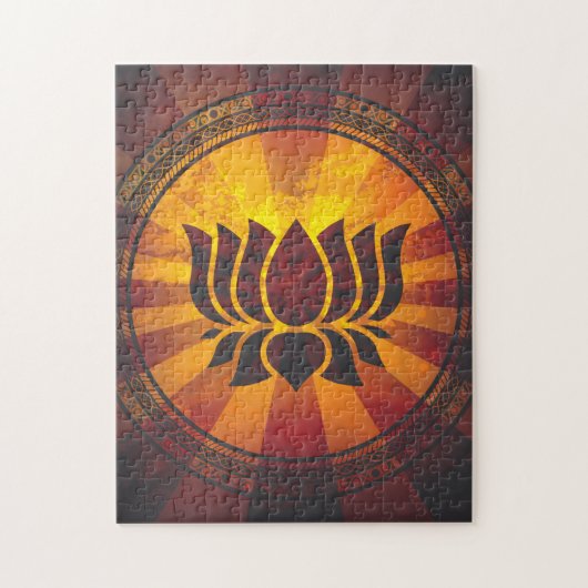 Puzzle Fleur de Lotus vintage (Vertical)