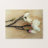 Puzzle Fleur de Magnolia sur Parchemin Photographie moder (Horizontal)