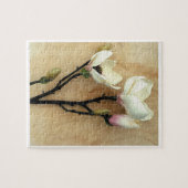 Puzzle Fleur de Magnolia sur Parchemin Photographie moder (Horizontal)