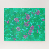 Puzzle Fleur de Malve, Peinture Florale Été (Horizontal)