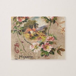 Puzzle Fleur de naissance victorienne de l'époque 1800