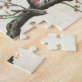 Puzzle Fleur de pêche (couleur sur le papier) (Côté)