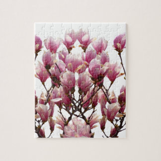 Puzzle Fleur de printemps rose florissante Magnolias