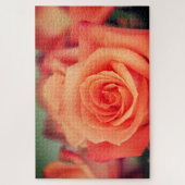 Puzzle Fleur de rose orange (Vertical)
