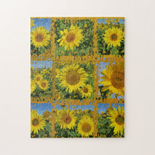 Puzzle fleur de soleil jaune fleur d'été