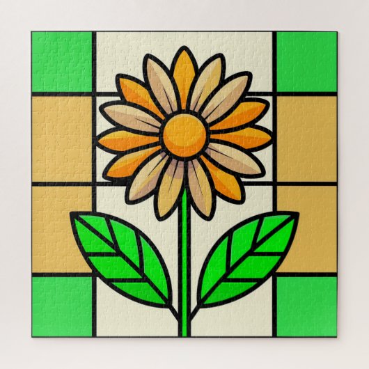 Puzzle Fleur de verre tendu (Vertical)