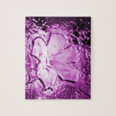 Puzzle Fleur de verre violet (Vertical)