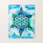 Puzzle Fleur De Vie - Façons Colorées 3 (Vertical)