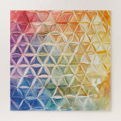 Puzzle Fleur de vie - Peinture aquarelle (Horizontal)