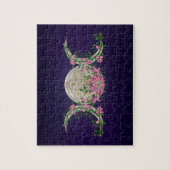 Puzzle Fleur de vie Triple Lune Lotus (Vertical)