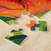 Puzzle Fleur d'Hibiscus du néon tropical (Côté)