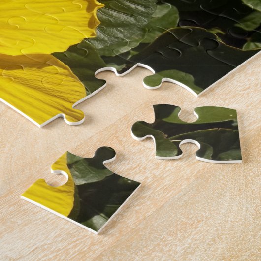 Puzzle Fleur d'Hibiscus jaune (Côté)