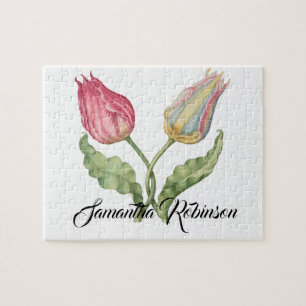 Puzzle Fleur d'illustration botanique vintage Tulip