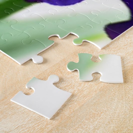 Puzzle Fleur d'Iris pourpre (Côté)