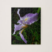 Puzzle Fleur d'Iris sauvage Floral pourpre (Vertical)