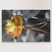 Puzzle Fleur d'orchidée jaune (Horizontal)