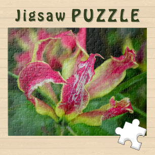 Puzzle Fleur d'orchidée rouge en fleurs esthétique Photo