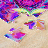 Puzzle Fleur en forme de coeur Abstraite (Côté)