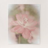 Puzzle Fleur en pastel rose molle (Vertical)